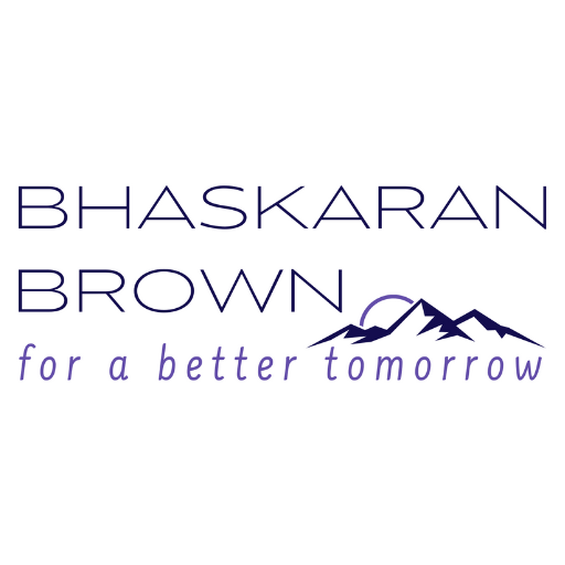 Bhaskaran Brown Logo White 512x512
